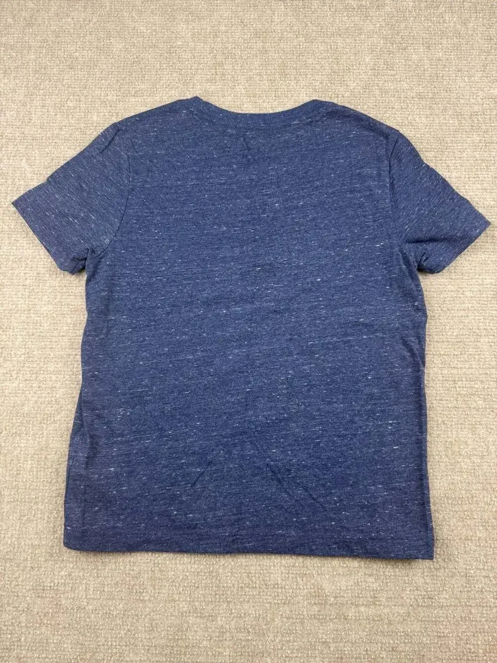 Old Navy Boys Navy Blue Speckled Heather Crew Neck T-Shirt